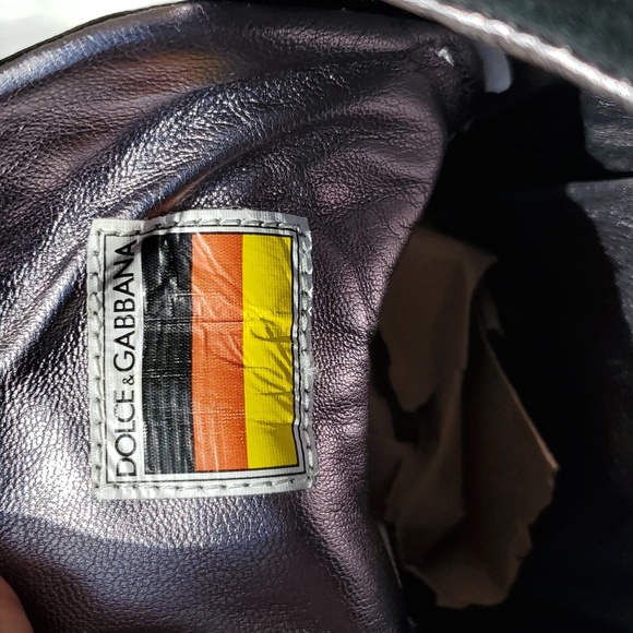 Dolce & Gabbana Black Leather Casual Sneaker sz 11 🎉 Host Pick - Picture 5 of 13